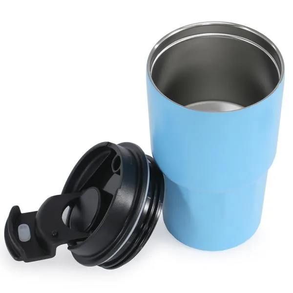 COPO TÉRMICO EM AÇO INOX - AZUL CLARO - 450 ML 4