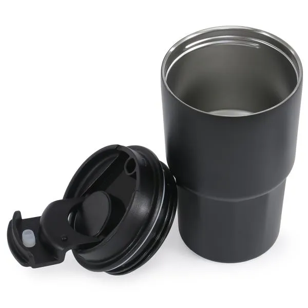 COPO TÉRMICO EM AÇO INOX - PRETO - 450 ML 4