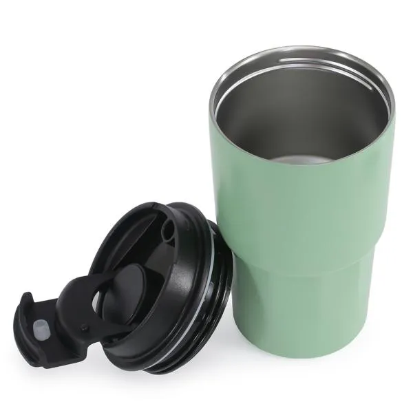 COPO TÉRMICO EM AÇO INOX - VERDE CLARO - 450 ML 4